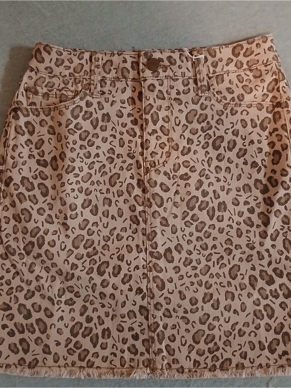 Sanctuary Beige and Brown Leopard Print Mini Skirt